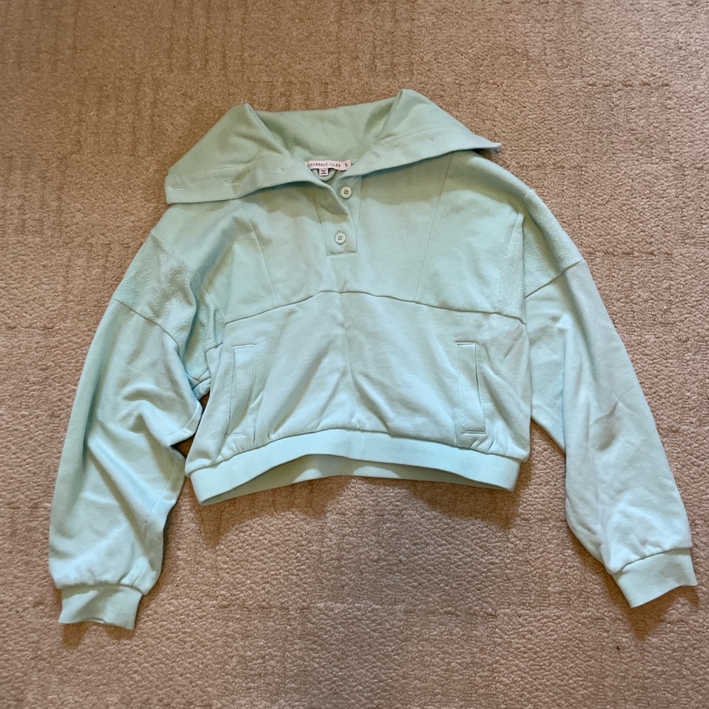 Sincerely Jules Light Blue Button-Up Top